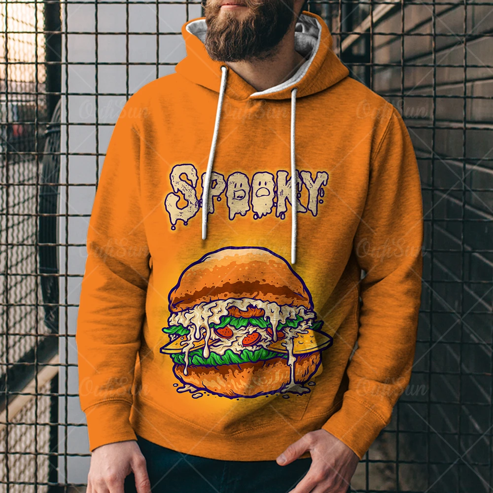 

2021 New Fashion Hoodie Men Gourmet 3D Printed Sweatshirt Harajuku Casual Pullover Long Sleeve Oversized Hoodies Men's Clothes