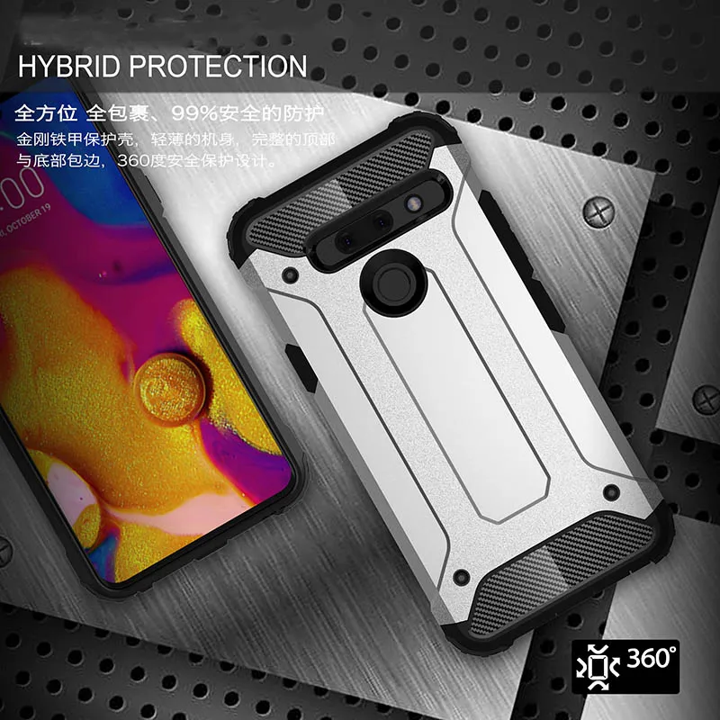 

Shockproof Armor New Phone Case For LG G5 G6 G7 V40 V50 G8 ThinQ Cover for lg K4 K5 K7 K8 K350 K371 U375 Escape 3 Phonimx2 Cases