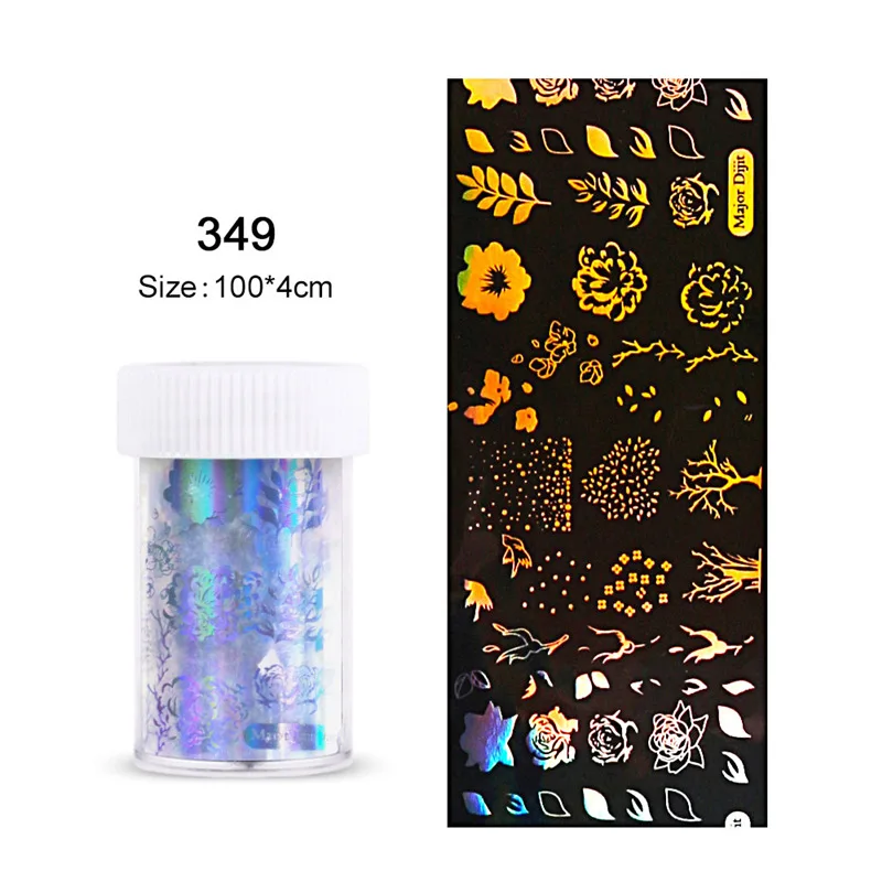

Nail art leaf punk smiley starry sky sticker colorful laser sticker design butterfly starry sky paper nail decor DIY accessories