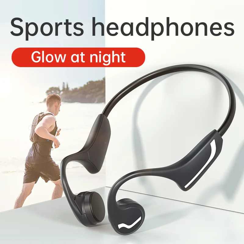 

Bone Conduction Headphones Bluetooth 5.0 Sports headphone Waterproof Sweatproof headset Long Standby earphones for Xiaomi Huawei