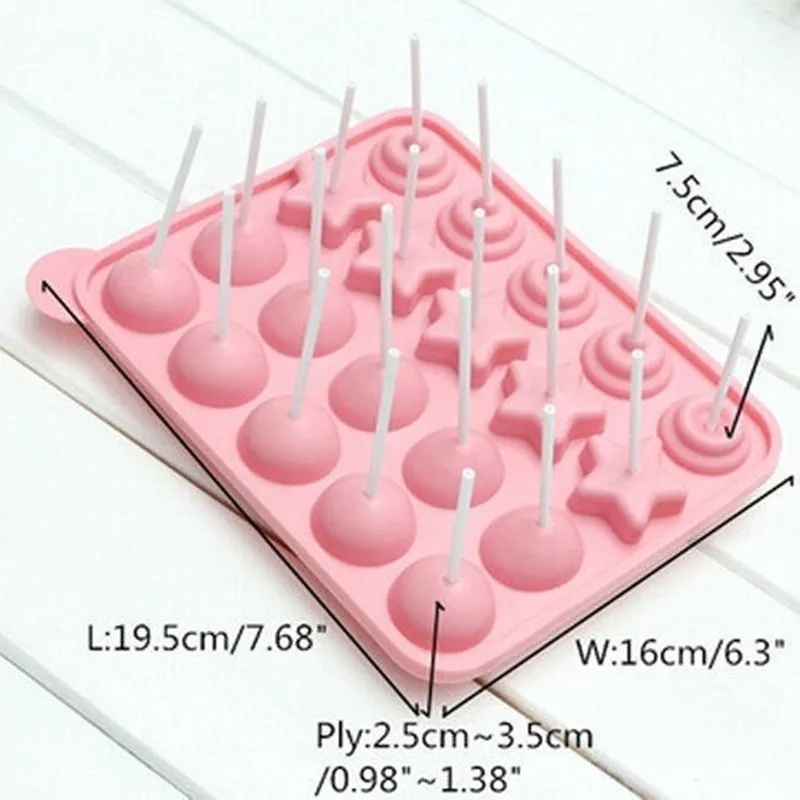 1 Pcs Silicone Cake Mold Candy Cupcake Sticks Baking Tray Stick Milk Chocolate Decorating Tools | Дом и сад