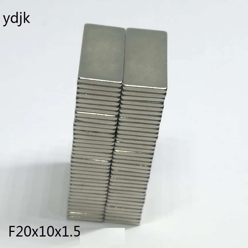 10 шт./лот N35 NdFeB прямоугольный Блок Неодимовый магнит 20x10x1 5 20*10*1 Магниты 5|Магнитные