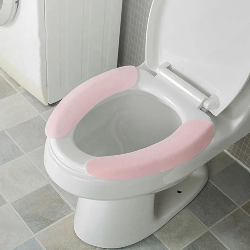 

1 Set Universal Waterproof Washable Bathroom Warmer Seat Lid Pad Comfortable Soft Toilet Seat Cover Mat Closestool Cloth Cushion