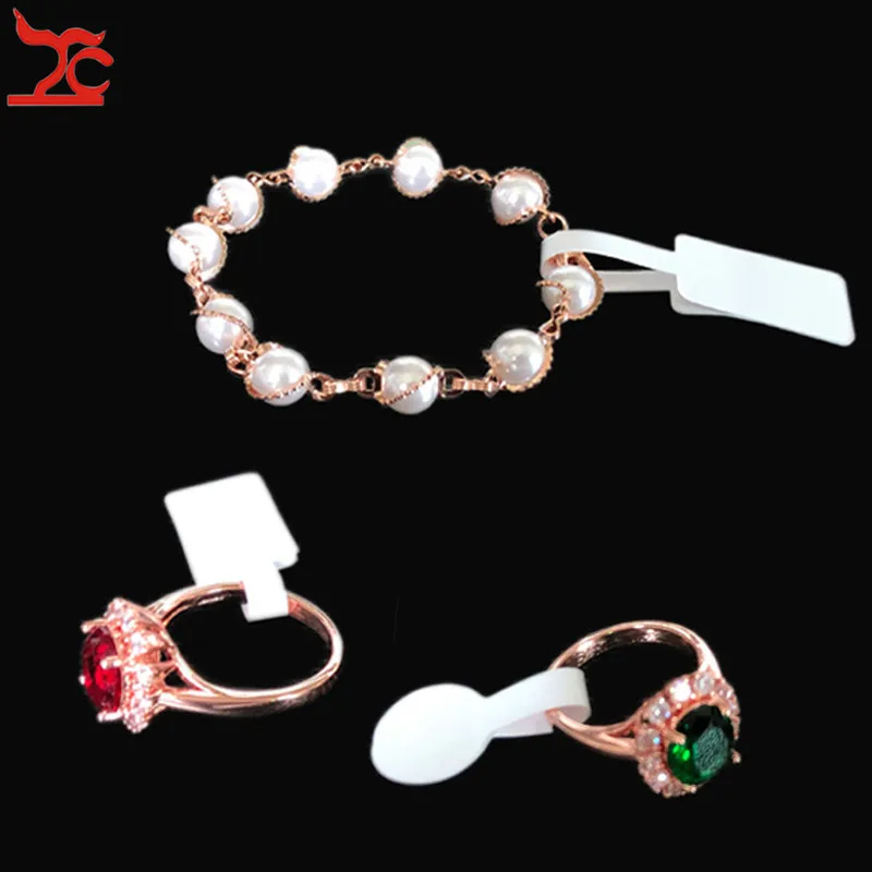 50 шт/100 шт портативная пустая бумажная бирка для ювелирных изделий Белая гантелей