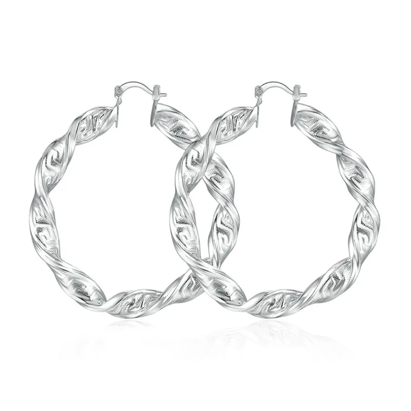 Модные серьги кольца в стиле панк с большой металлической стеной для женщин