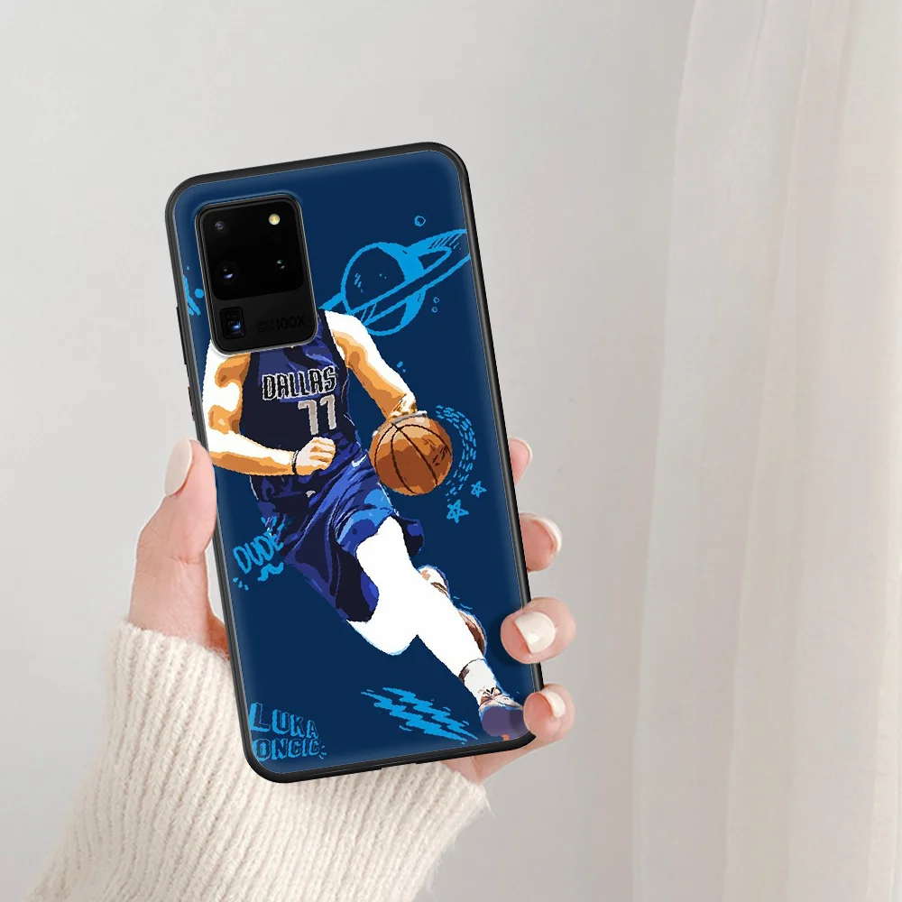 

Luka Doncic basketball 77 Phone Case For Samsung Galaxy Note S 8 9 10 20 Plus E Lite Uitra black Cover Luxury Hoesjes Pretty
