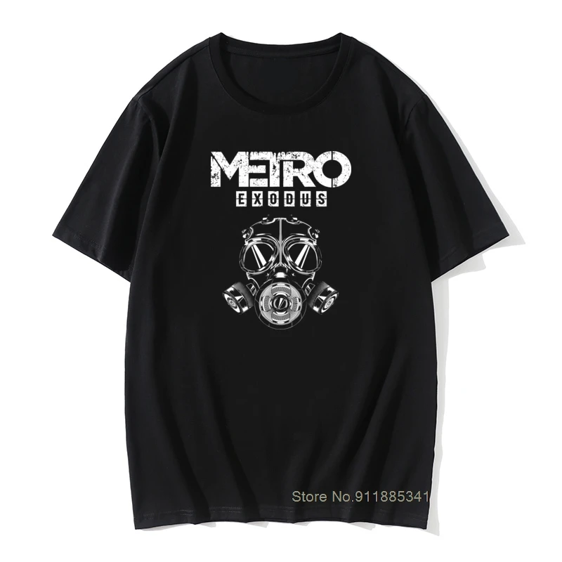Футболка Metro Exodus мужская с газовой маской футболка токсичными играми Мужская