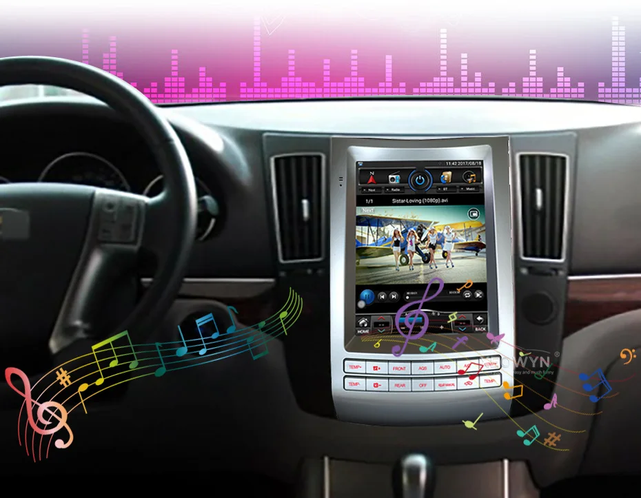 Вертикальный экран Tesla стиль Android 6,0 10,4 дюймов Автомагнитола для HYUNDAI Ix55 навигация Gps Мультимедиа