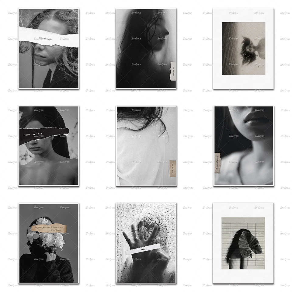 

Woman With White Roses Modern Posters , Minimalist Art,Black And White Photography,Bathroom Decor,Home Decor Canvas Wall Prints