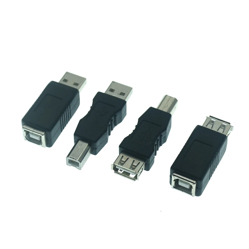 

USB2.0 A Male & A Female to B Female printer print converter adapter connector USB 2.0 port retail wholesale USB 2.0 Adapter