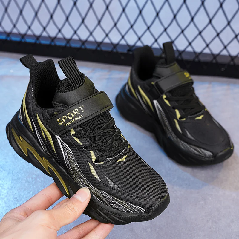 JIEMIAO New High quality Kids Sport Shoes Comfortable Soft bottom Boys Running Sneakers Breathable Non-slip Children Casual Shoe