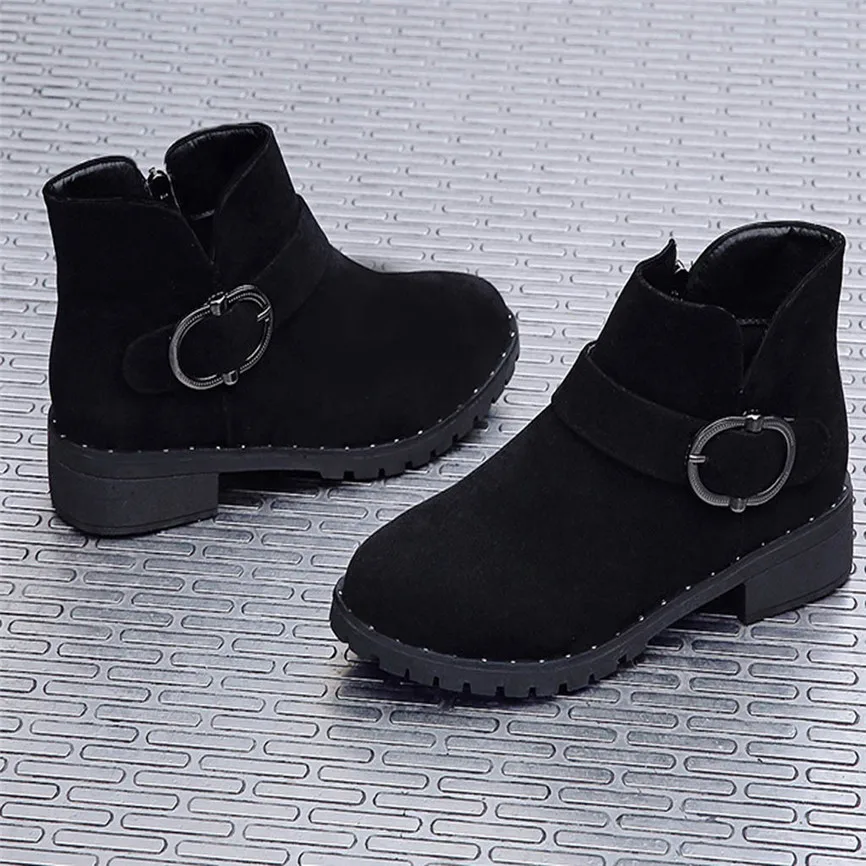 Женские ботильоны элегантные простые ботинки в британском стиле с круглым