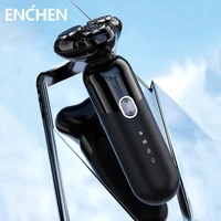 enchen 4d floating magnetic electric shavers for men ipx7 waterproof wet dry beard trimmer two speeds shaving razor