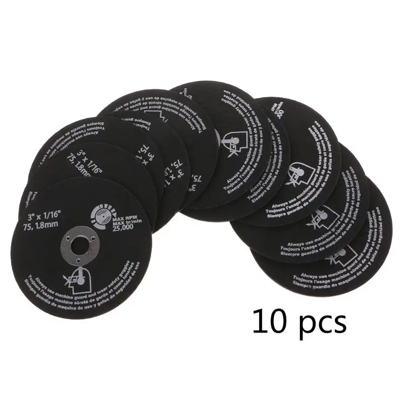 

10pcs Circular Resin Grinding Wheel Saw Blades Cutting Wheel Disc For Metal Cutting HX6C