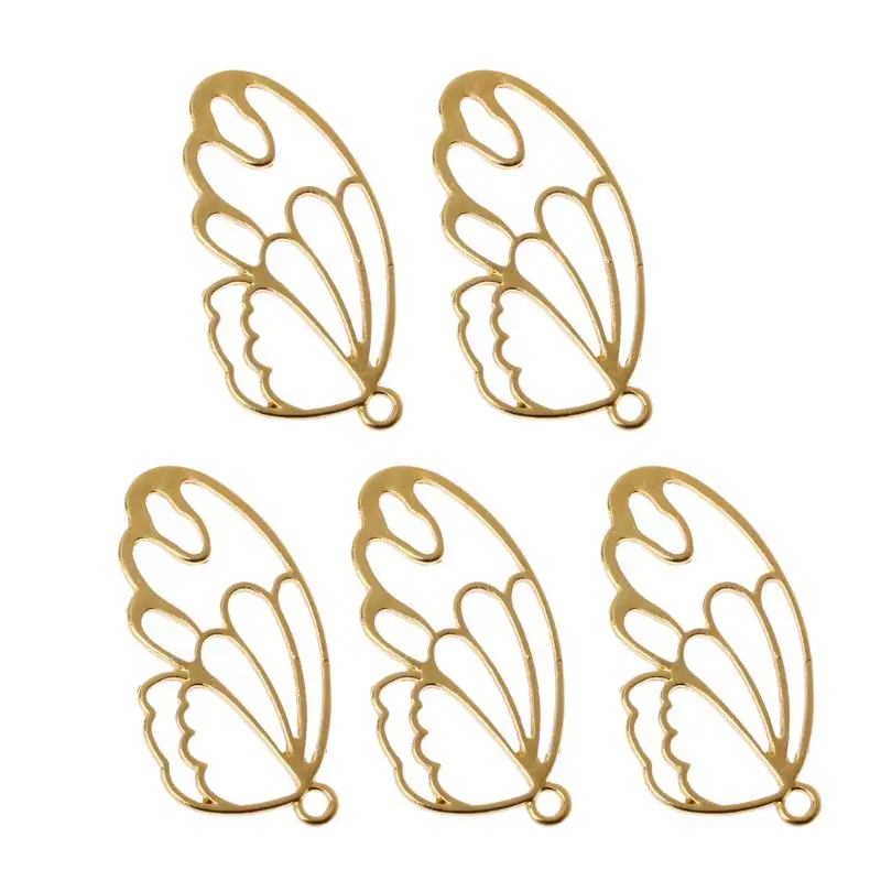 

5Pcs Feather Resin Frames Open Bezels Setting Blank Pendant Jewelry Making X7XB