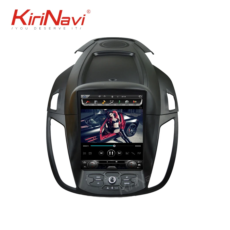 KiriNavi вертикальный экран Tesla стиль 10,4 ''Android 8,1 автомобильный dvd-плеер для Ford Kuga Escape gps Мультимедиа Навигация 2013