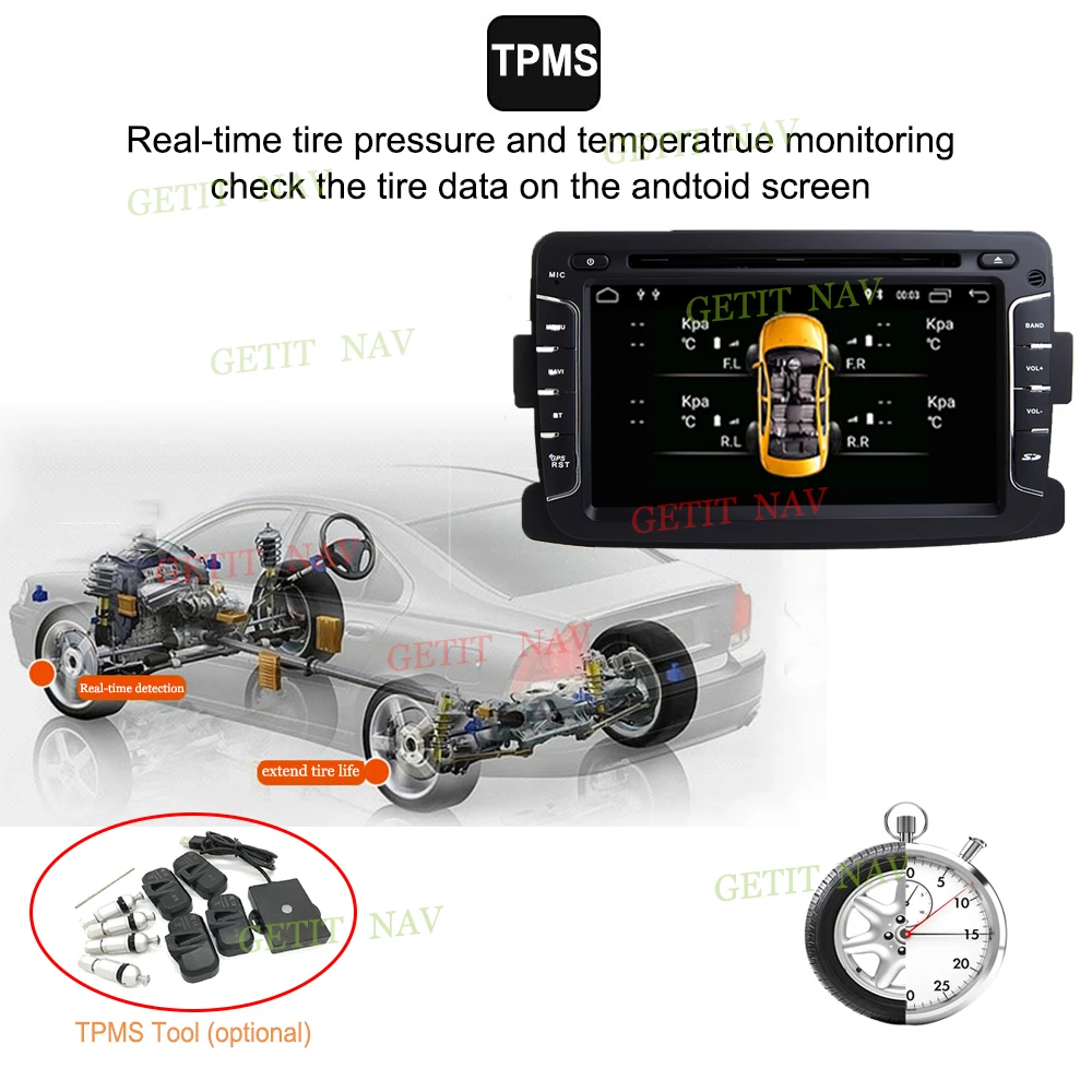 Автомобильный мультимедийный плеер DSP IPS Android 10 Automotivo 2 Din для