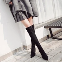 fashion modern boots women knee high 2022 new spring autumn de mujer socks boots stretch fabric woman high heel shoes ladies