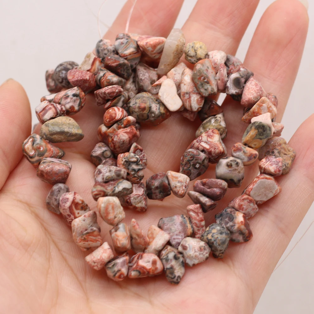 

2021Fashion New Natural Semi-precious Stones Black Line Red Tree Pattern Beads High Quality ForDIYNecklace Bracelet Jewelry Gift