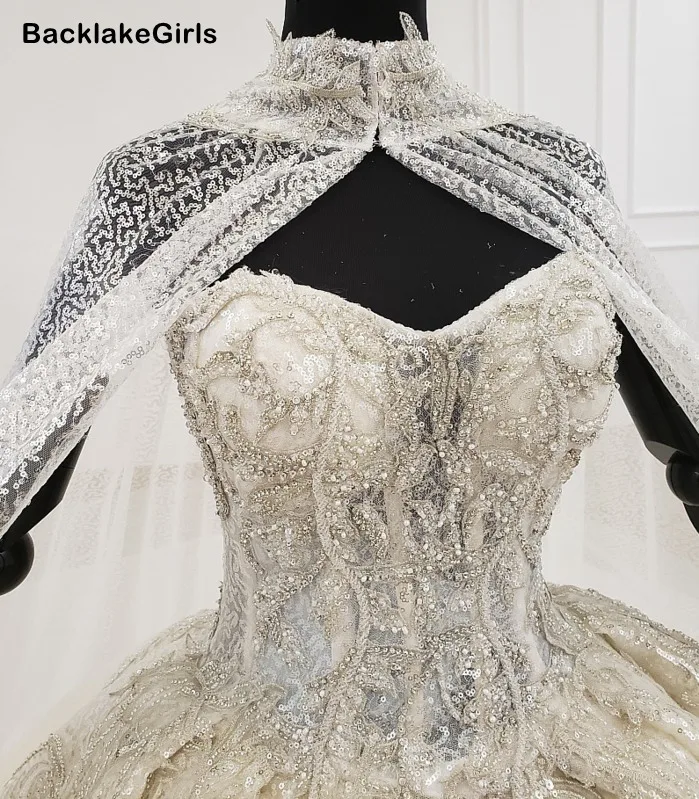 Бальное платье без бретелек из фатина блестящее свадебное цвета слоновой кости с