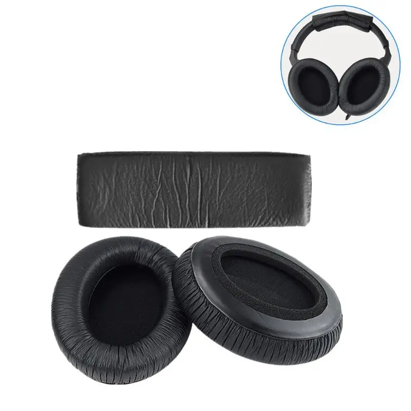 OOTDTY 1 Set Replaced Leather Headset Earpads Ear Cushions Cup Headband Cover for Sennheiser HD280 Pro Headphones Accessories |