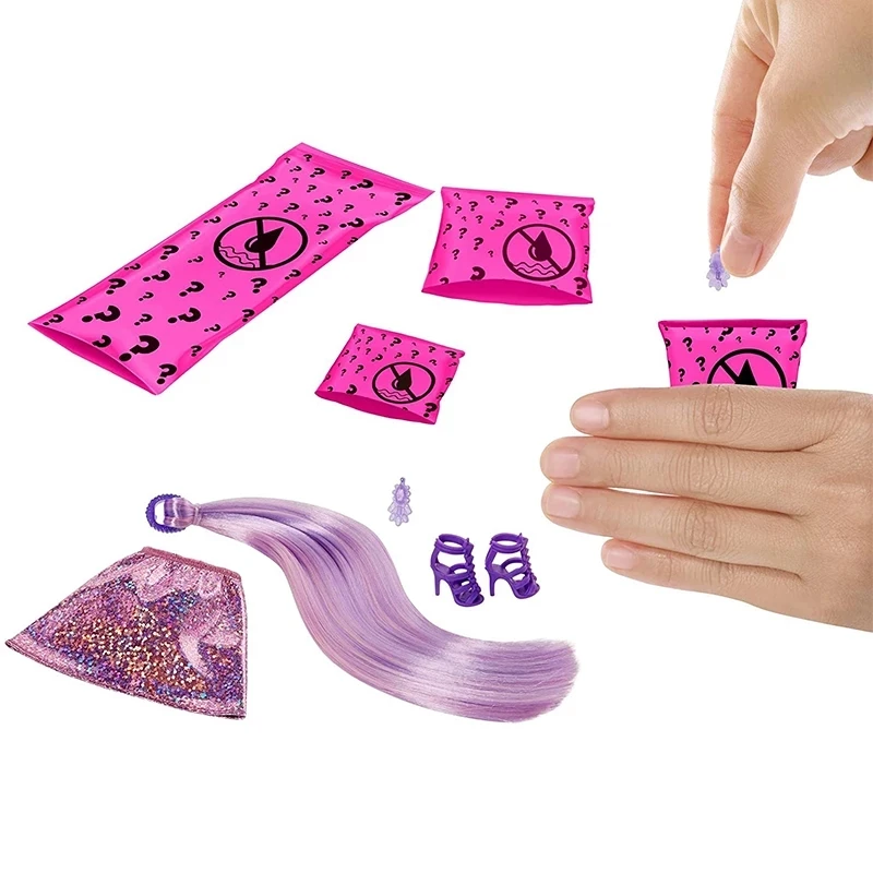 Оригинальные куклы Барби для девочек Цвет раскрыть Darbie аксессуары детские