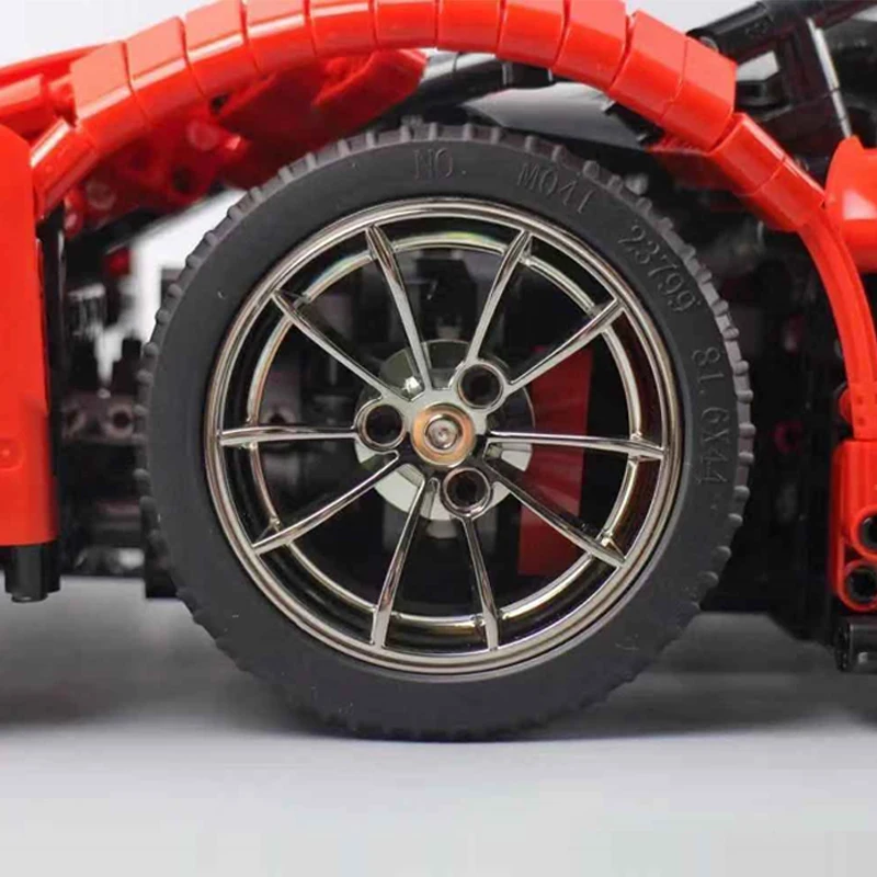 Technic 13079 приложение RC автомобиль MOC-10559 Veneno Roadster с функцией двигателя строительные блоки кирпичики игрушки подарок для детей