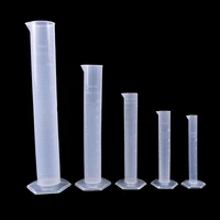 10ml plastic measuring cylinder laboratory test graduated tube tool affordable chemistry set new