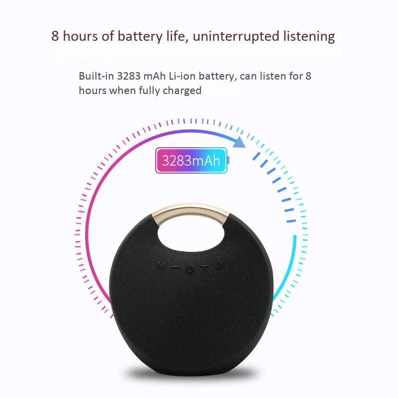 

M1 Mini Portable Wireless Bluetooth Speaker Mini Loudspeaker TF USB FM AUX 3D Stereo Music Sound Speaker