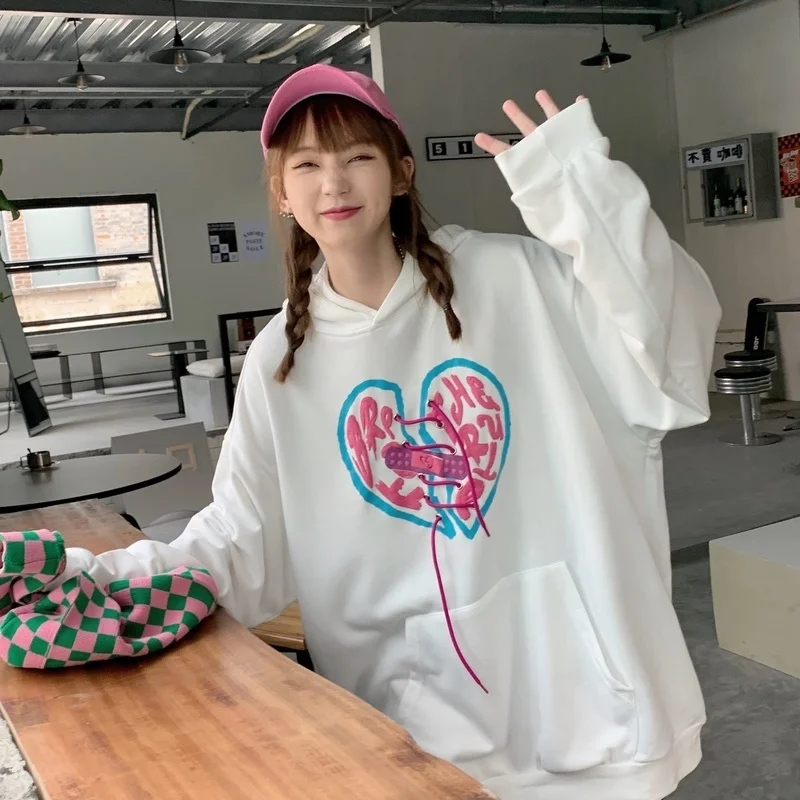 

Real Shot 2021 осень новый свитер тяжелой промышленности женская верхняя одежда