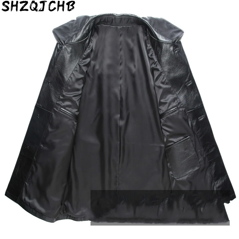 

JCHB 2021 Leather Jacket Men Cow Leather Jacket Spring Autumn Real Leather Jackets Plus Size Windbreaker Jaqueta De Couro SD9018
