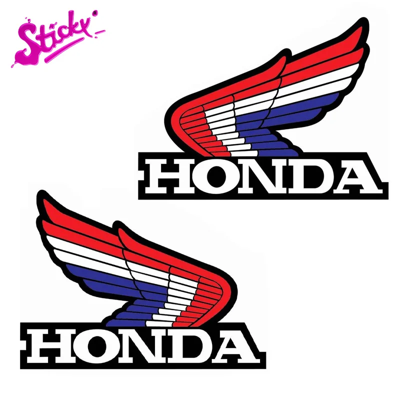 

STICKY Auto Car Stickers Decals Scratch-proof Camper For HONDAS Wings Retro For Bicycle Motorcycle Accessories Helmet