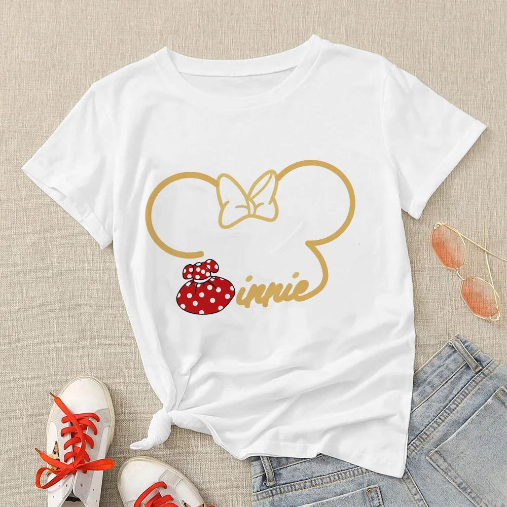 

Summer Minnie Mouse Women Tshirts Casual Funny T Shirt For Lady Disney Top Tee Hipster Dropship Female Clothes