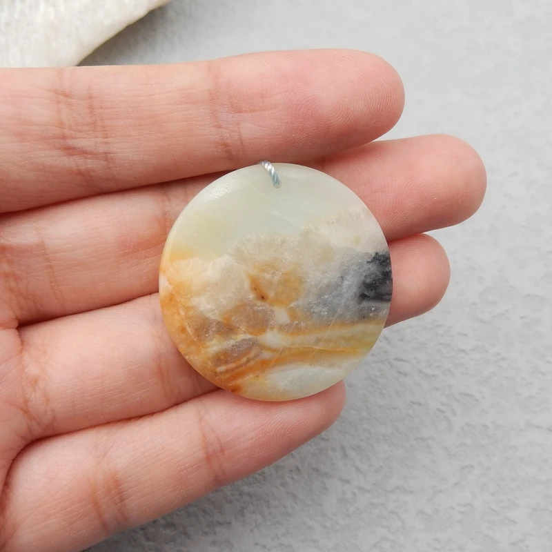 Ожерелье в виде лебедя ручной работы из амазонита подарок на день рождения