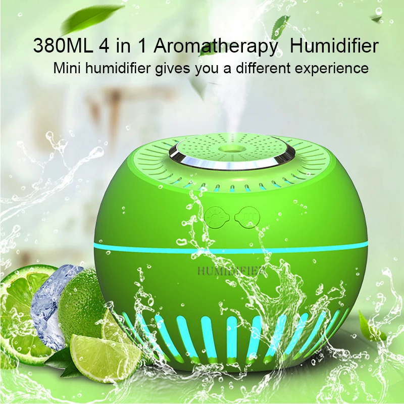 Увлажнитель воздуха для ароматерапии 4 в 1 диффузор эфирного масла увлажнитель с