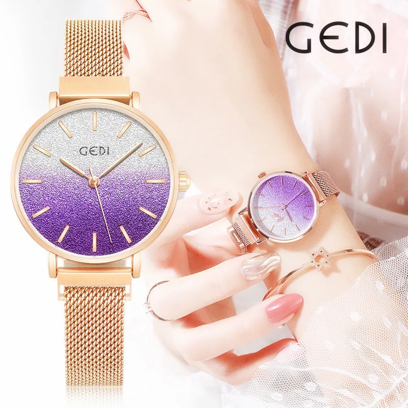 Женские наручные часы со стразами повседневные с бриллиантами супертонкие