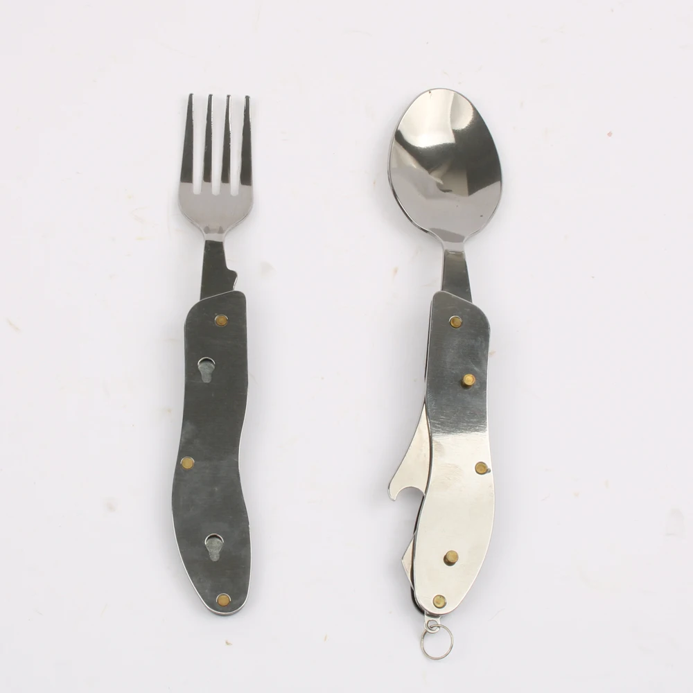 Походные принадлежности для кемпинга многофункциональная Ложка Вилка Нож