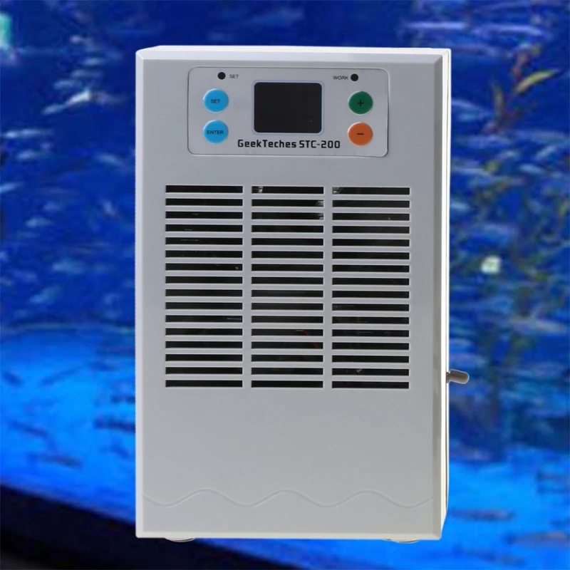 

Practical Marine Aquarium Cooler Fish Tank Chiller with LCD Control Panel Waterproof Household Aquatic Pet Accessories