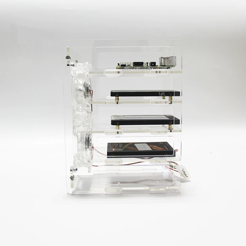 5-слойный Чехол-книжка для Raspberry pi 3B + 4B охлаждающий мобильный жесткий диск
