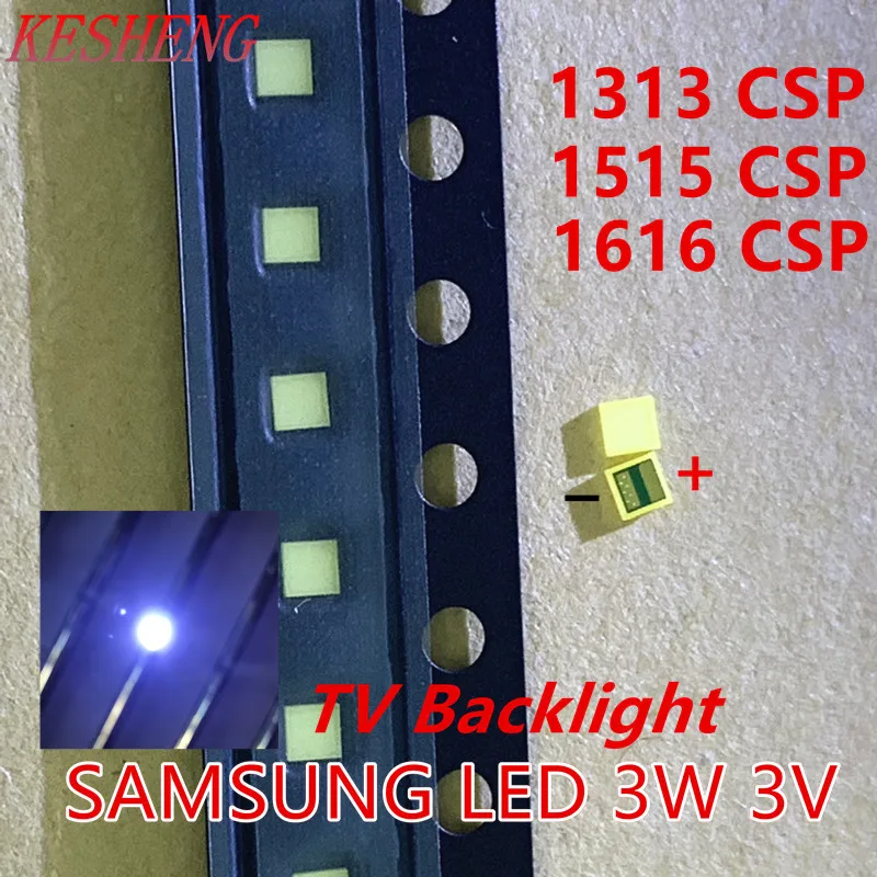 50 шт. светодиодная подсветка для телевизора SAMSUNG 3 Вт в CSP 1313|Подвесные лампочки| |