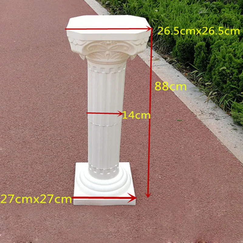 2 pcs/Lot Wedding Road Pillar Three-Dimensional Plastic Decoration White Lead Prop Party Birthday ZHL006 | Дом и сад
