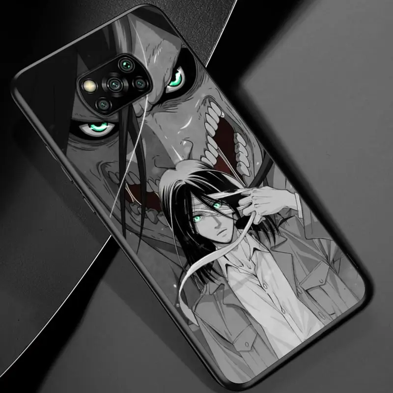 anime japanese attack on titan for xiaomi poco m3 m2 c3 x3 nfc f2 f3 pro x2 f1 pro mi play mix 3 a3 a2 a1 6 5 lite phone case free global shipping