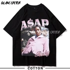 Футболка мужская в стиле Харадзюку, с коротким рукавом, в стиле хип-хоп, лето 2021