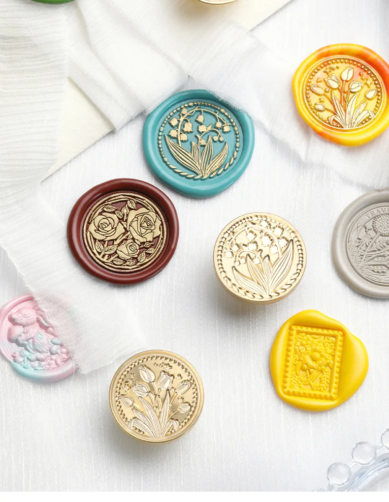 Металлическая уплотнительная головка Snow Deer в стиле ретро воск для скрапбукинга