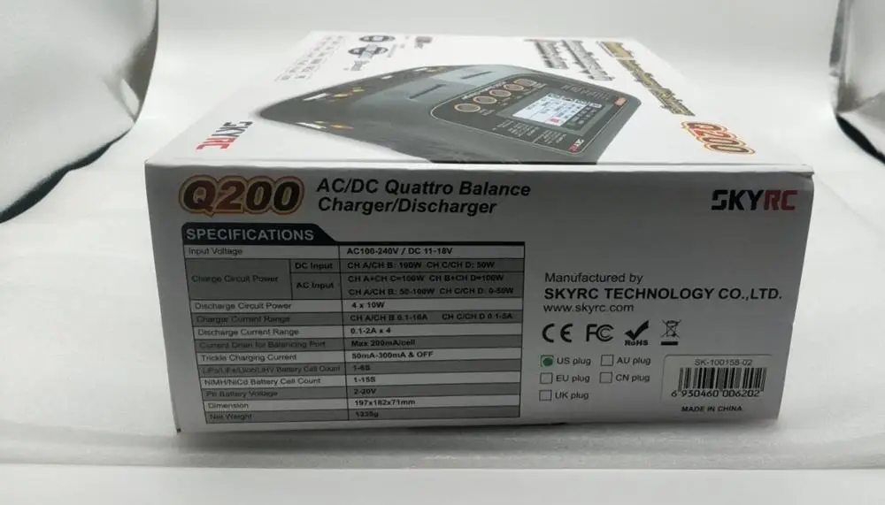 Интеллектуальное балансирующее зарядное устройство SKYRC Q200/зарядное Dis с