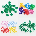 Детали MOC для строительства города, цветов, растений, трава, дерево, сад, кирпичи, игрушки для детей