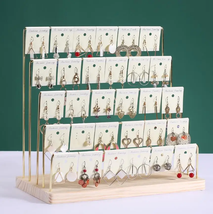 Подставка-органайзер для сережек деревянная стойка без отверстий ювелирных