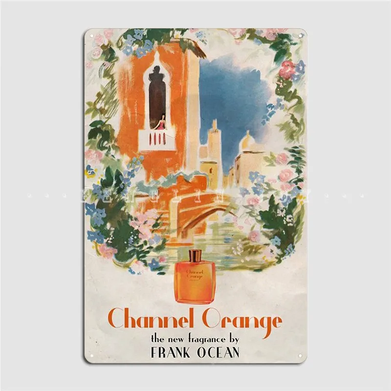 

Channel Orange Metal Sign Wall Pub Mural Vintage Wall Plaque Tin Sign Posters
