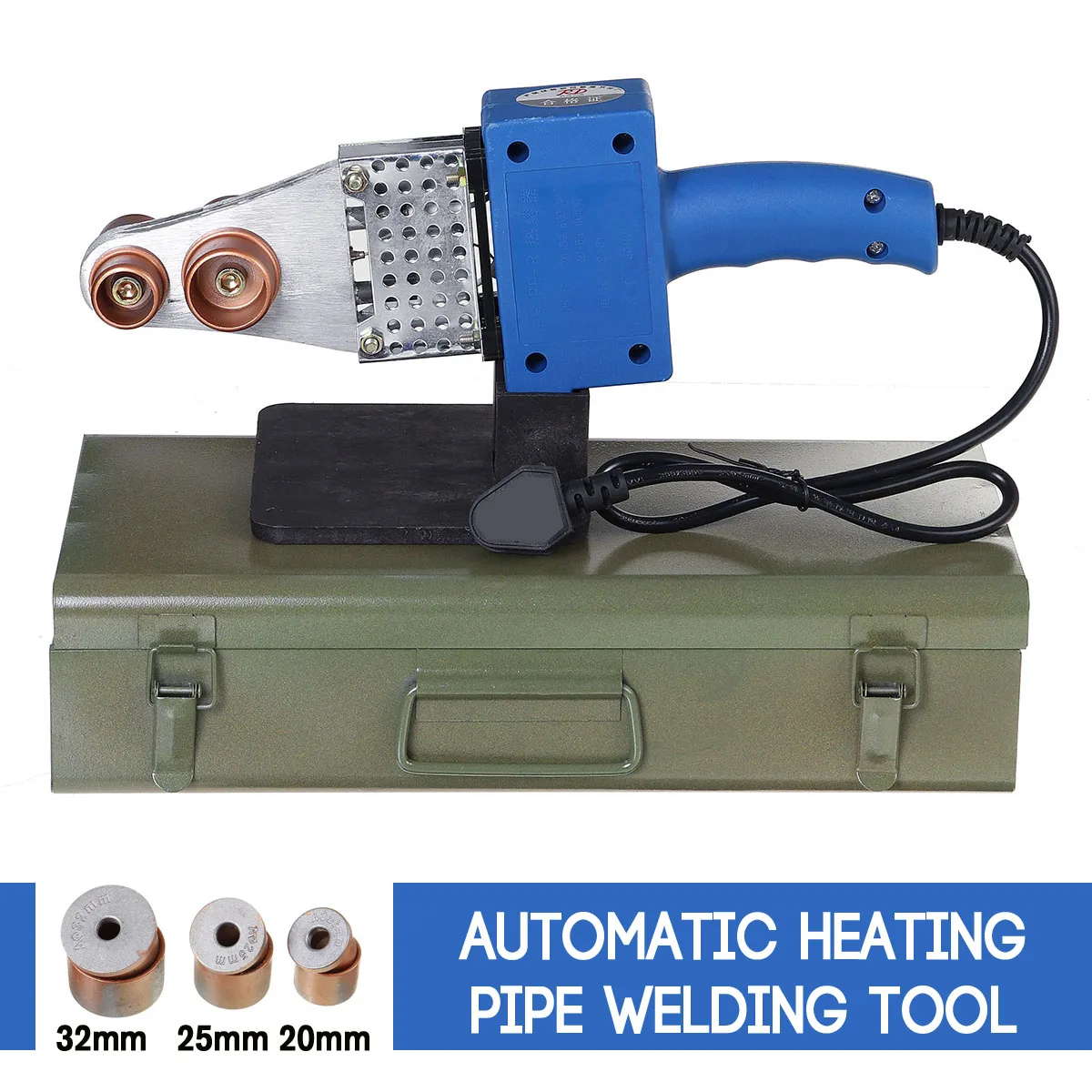 

20mm 25mm 32mm 800W Pipe Soldering Iron Plastic Welding PP/PPR/PB/PE Pipe Welding Machine Tube Electric Heating Hot Melt Tool