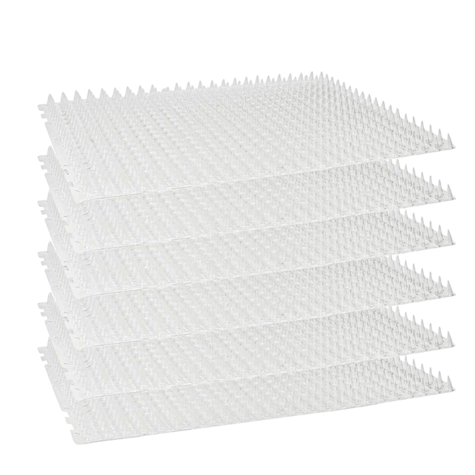 

6PCS Transparent Cat Repellent Mat Outdoor Scat Mat Garden Anti-cat Net Pet Deterrent Mat Train Spike Plant Protection Mesh